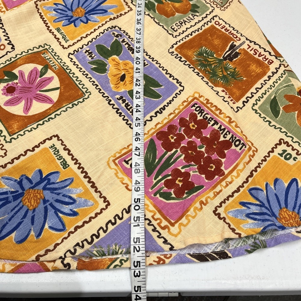 Sleeveless Maxi Dress in Yellow Floral Tile Print - Picture 7 of 16